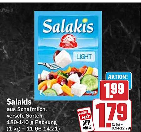 Salakis aus Schafmilch, versch. Sorten, 180-140 g Packung (1 kg = 11.06-14.21)