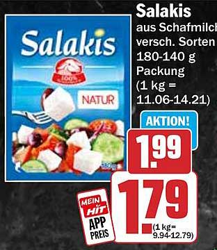 Salakis aus Schafmilch versch. Sorten 180-140 g Packung