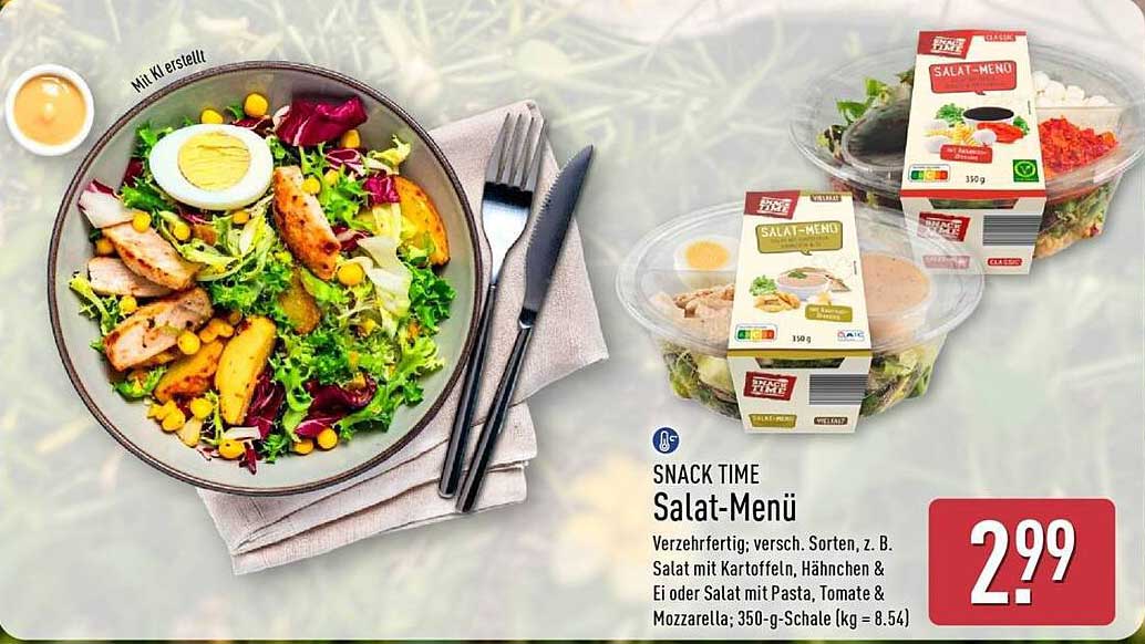 Salat-Menü