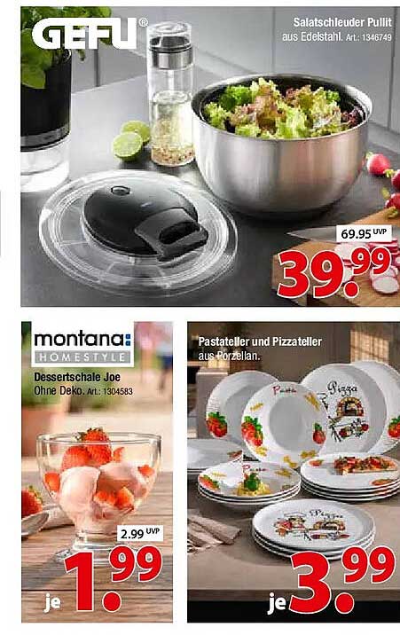 Salatschleuder Pullit aus Edelstahl. Art.: 1346749