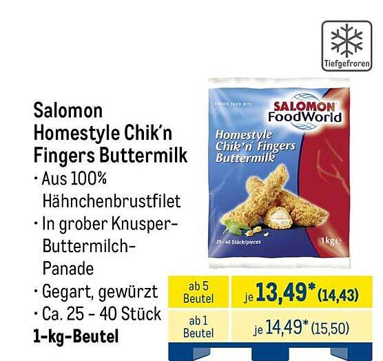 Salomon Homestyle Chik’n Fingers Buttermilk