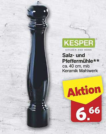 Salz- und Pfeffermühle** ca. 40 cm, mit Keramik Mahlwerk