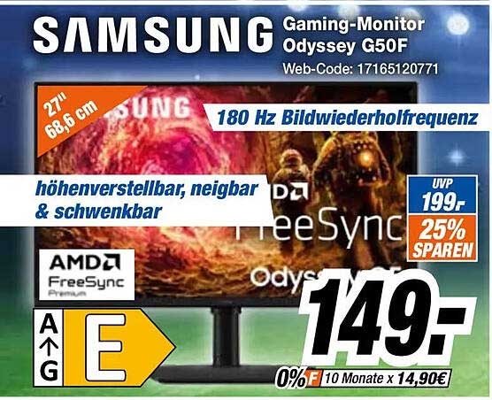 SAMSUNG Gaming-Monitor Odyssey G50F