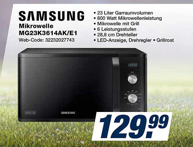 SAMSUNG Mikrowelle MG23K3614AK/E1