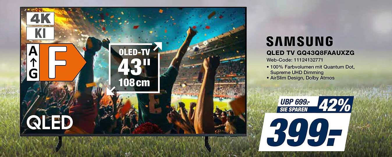 SAMSUNG QLED TV GQ43Q8FAAUXZG
