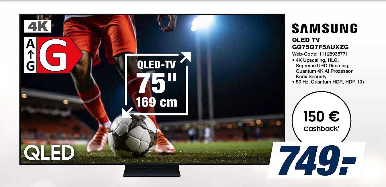 SAMSUNG QLED TV GQ75Q7F5AUXZG