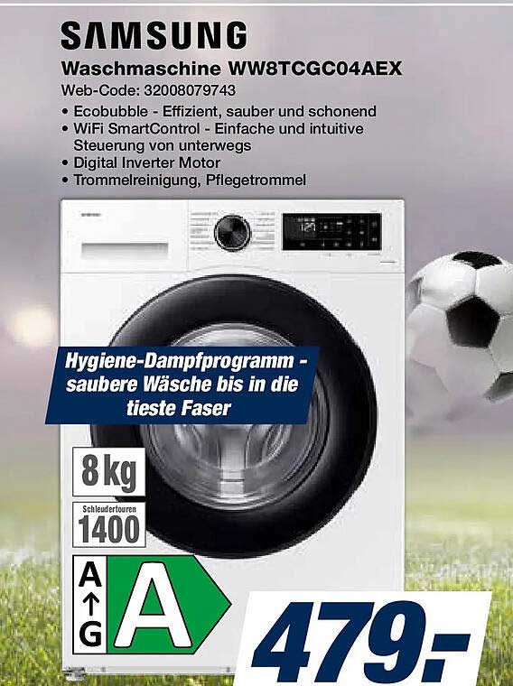 SAMSUNG Waschmaschine WW8TCGC04AEX