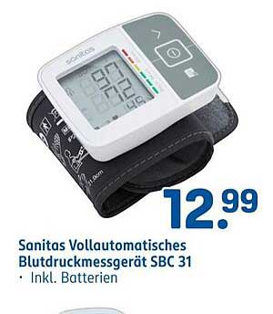 Sanitas Vollautomatisches Blutdruckmessgerät SBC 31