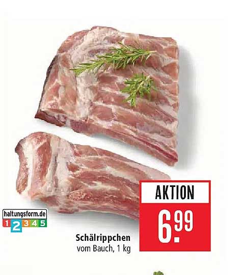 Schälrippchen vom Bauch, 1 kg