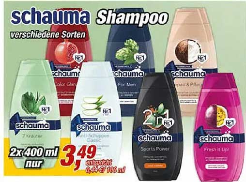 schauma Shampoo verschiedene Sorten