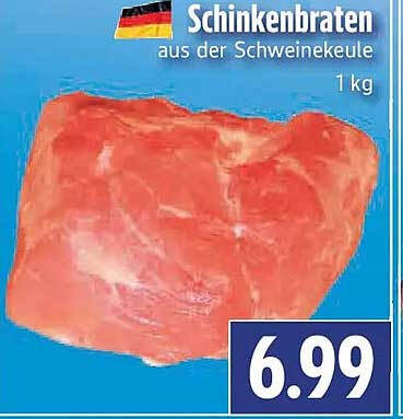 Schinkenbraten aus der Schweinekeule 1 kg