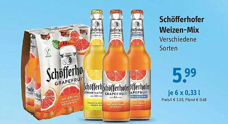 Schöfferhofer Weizen-Mix Verschiedene Sorten