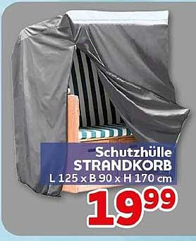 Schutzhülle STRANDKORB L 125 x B 90 x H 170 cm