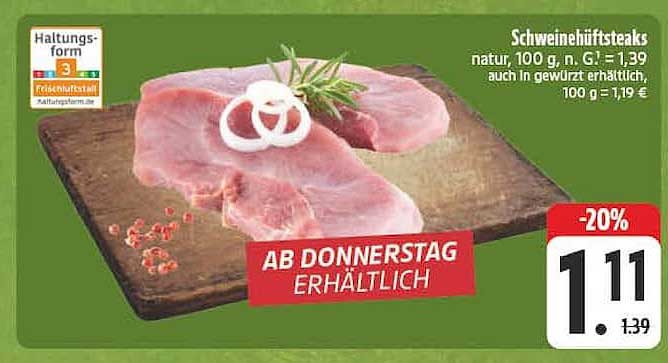 Schweinehüftsteaks