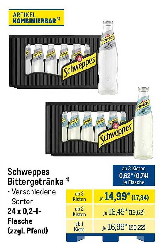 Schweppes Bittergetränke