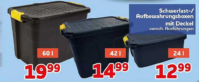 Schwerlast-/Aufbewahrungsboxen mit Deckel vers. Ausführungen