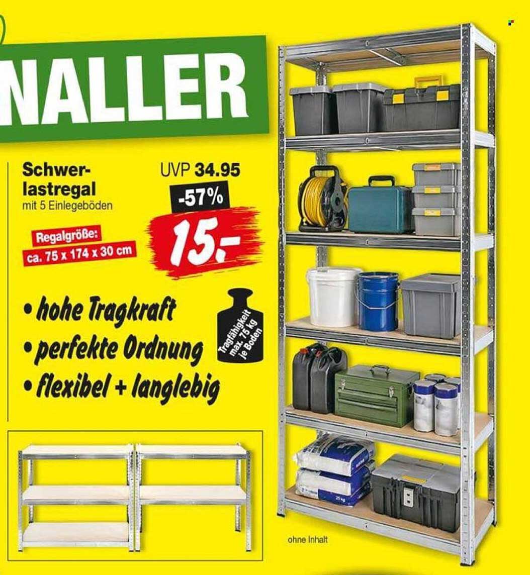 Schwerlastregal mit 5 Einlegeböden