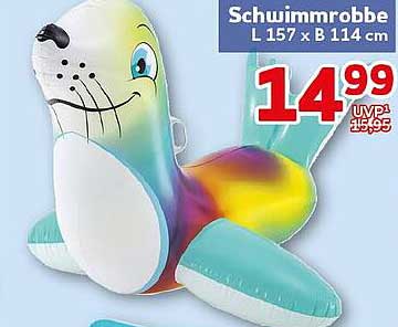 Schwimmrobbe L 157 x B 114 cm