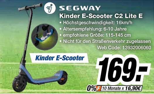 SEGWAY Kinder E-Scooter C2 Lite E