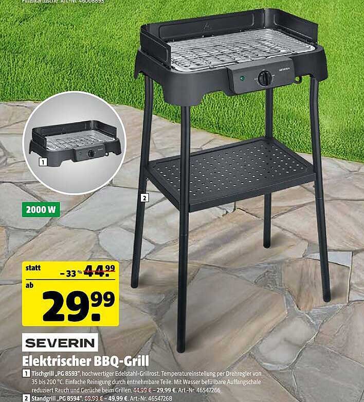 SEVERIN Elektrischer BBQ-Grill