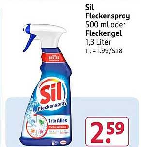 Sil Fleckenspray 500 ml oder Fleckengel 1,3 Liter