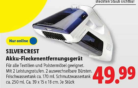 SILVERCREST Akku-Fleckenentfernungsgerät
