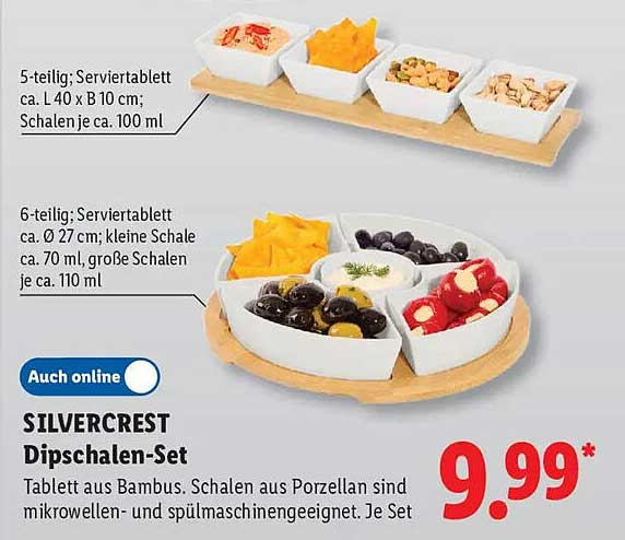SILVERCREST Dipschalen-Set