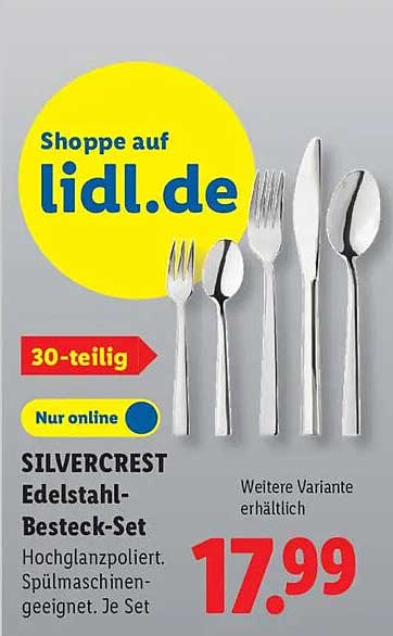 SILVERCREST Edelstahl-Besteck-Set