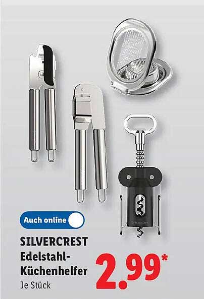 SILVERCREST Edelstahl-Küchenhelfer