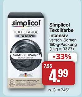 Simplicol Textilfarbe intensiv