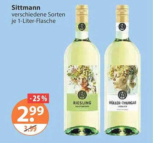 Sittmann verschiedene Sorten je 1-Liter-Flasche