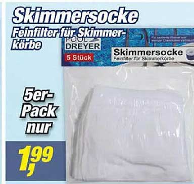 Skimmersocke Feinfliter für Skimmer-Körbe