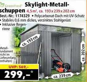 Skylight-Metall-schuppen