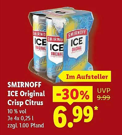 SMIRNOFF ICE Original Crisp Citrus