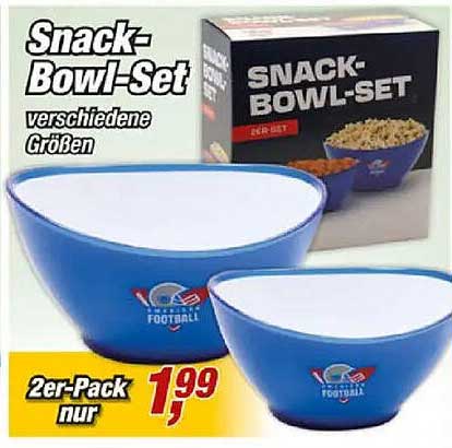 Snack-Bowl-Set verschiedene Größen