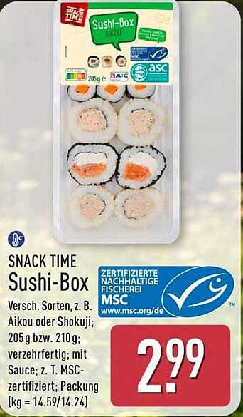 SNACK TIME Sushi-Box