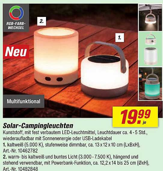 Solar-Campingleuchten