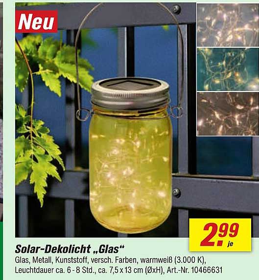 Solar-Dekolicht „Glas“