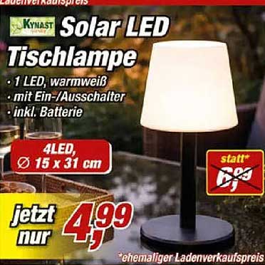 Solar LED Tischlampe
