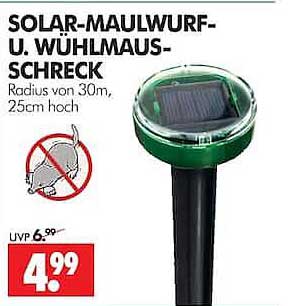 SOLAR-MAULWURF- U. WÜHLMAUS- SCHRECK