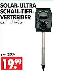 SOLAR-ULTRA SCHALL-TIER-VERTREIBER ca. 11x14x8cm