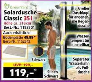 Solardusche Classic 35l