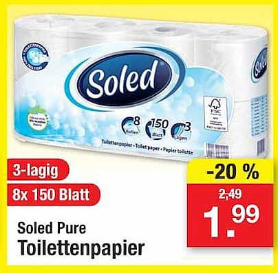 Soled Pure Toilettenpapier