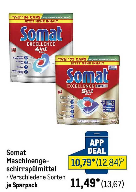 Somat Maschinengeschirrspülmittel • Verschiedene Sorten je Sparpack