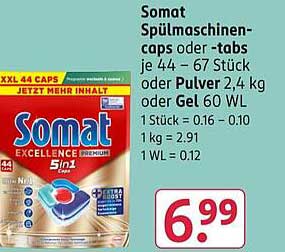 Somat Spülmaschinen-caps oder -tabs