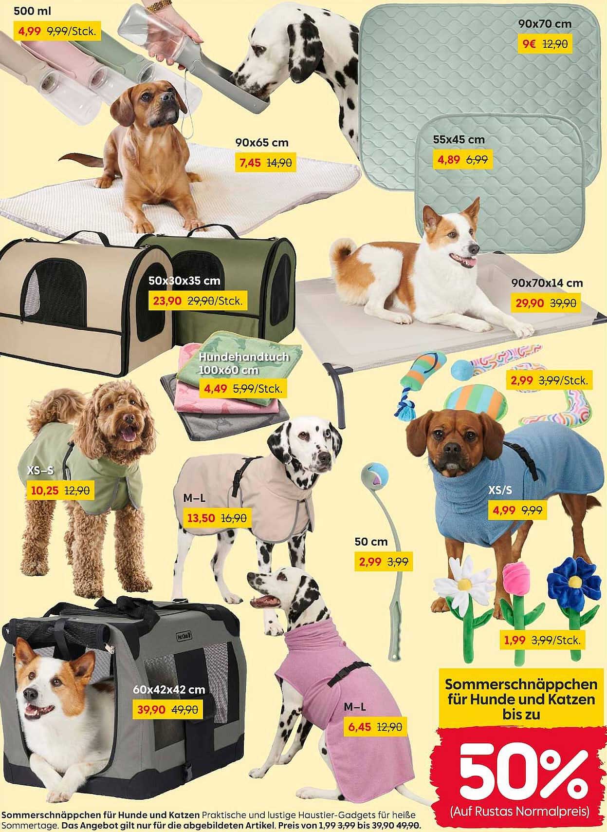 Sommerschnäppchen für Hunde und Katzen
