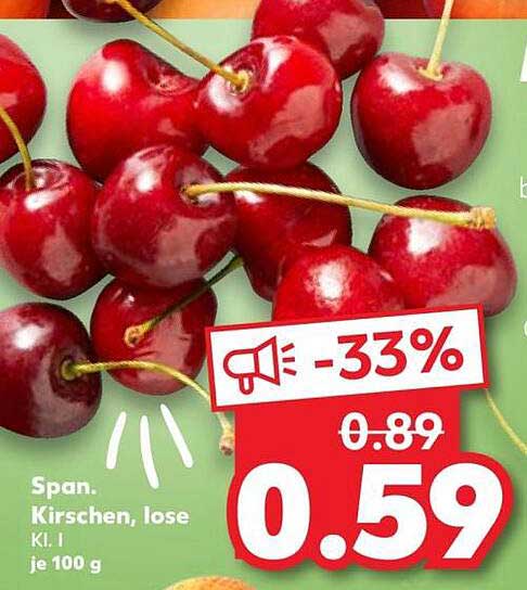 Span. Kirschen, lose Kl. I je 100 g