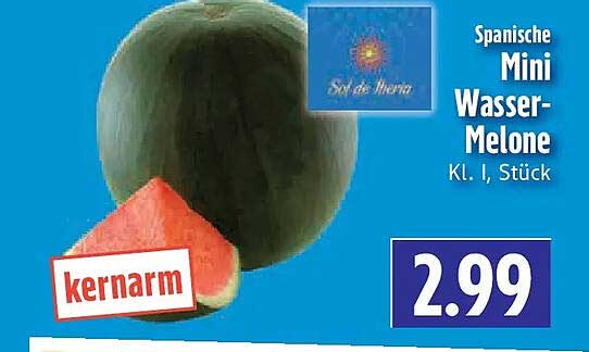 Spanische Mini Wasser-Melone Kl. I, Stück