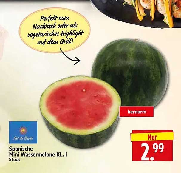Spanische Mini Wassermelone KL. I Stück
