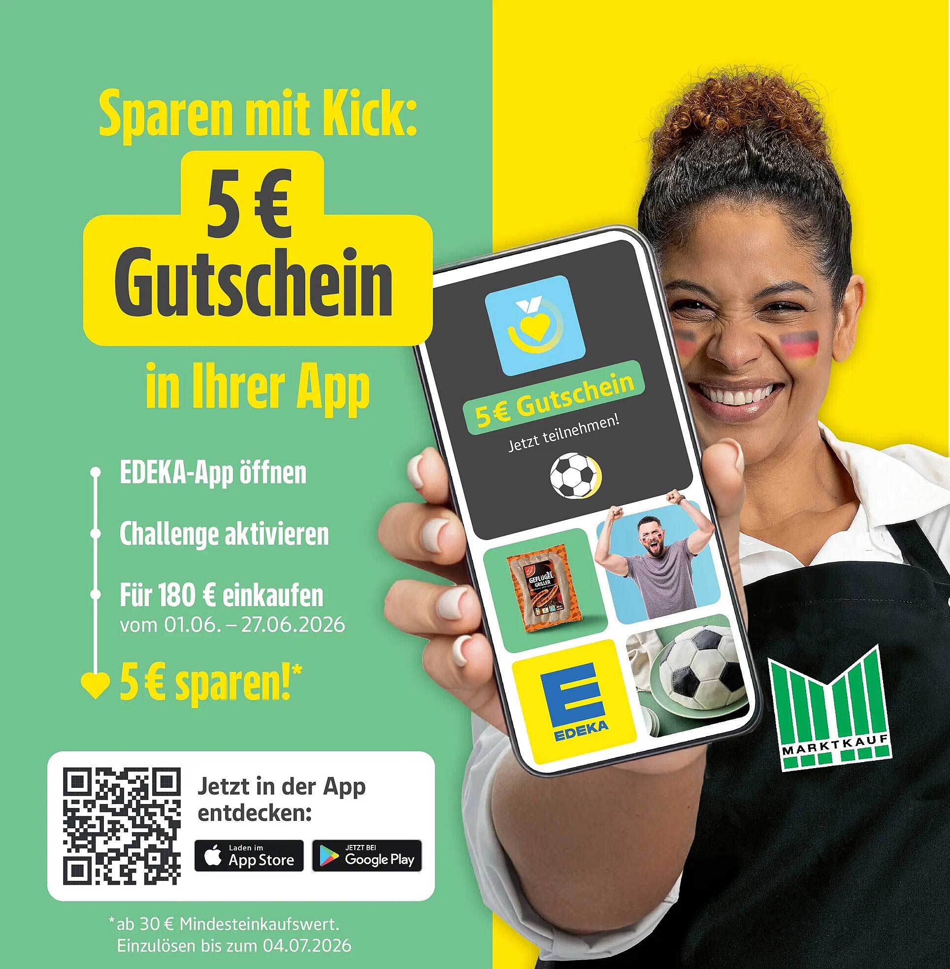 Sparen mit Kick: 5 € Gutschein in Ihrer App